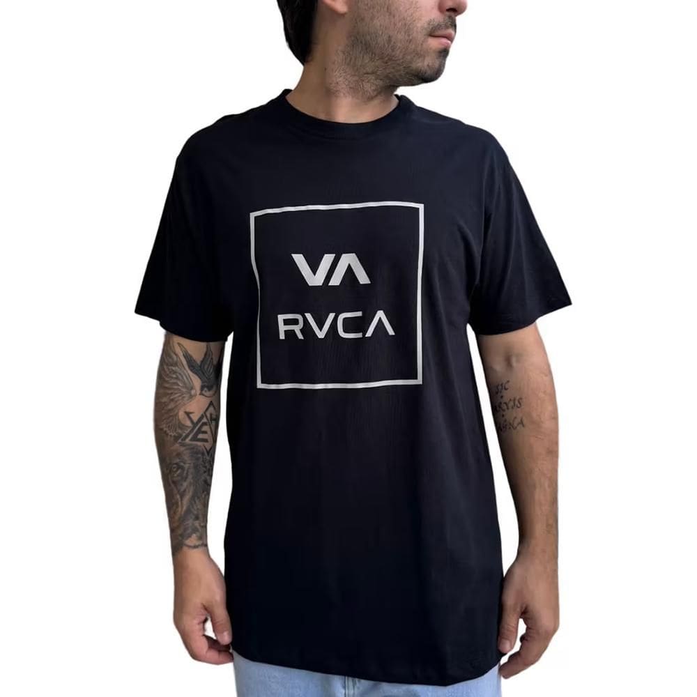 Camiseta RVCA VA All The Way WT25 Masculina Preto