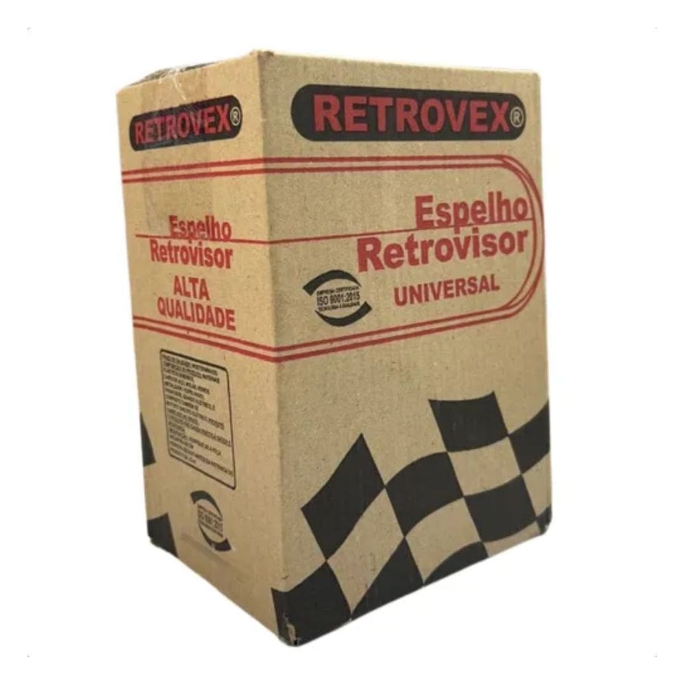 Retrovisor Esquerdo Sem Controle Uno 4 Portas 2001 A 2015 - Retrovex 4443