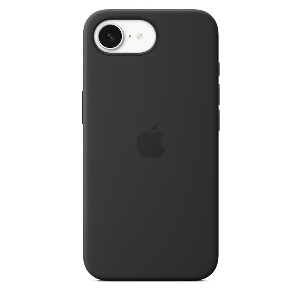 Capa de silicone para iPhone 16e – Preto