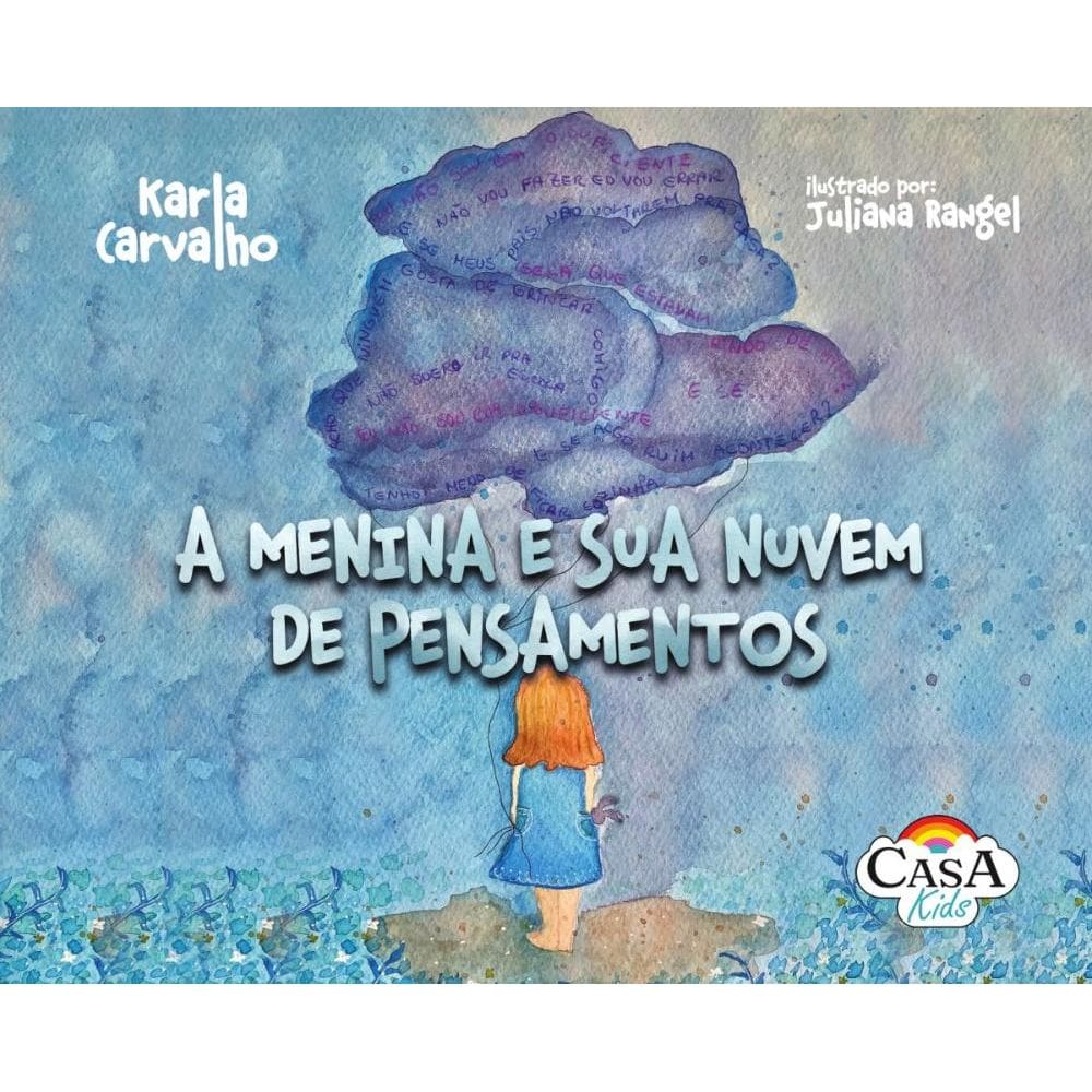 A menina e sua nuvem de pensamentos