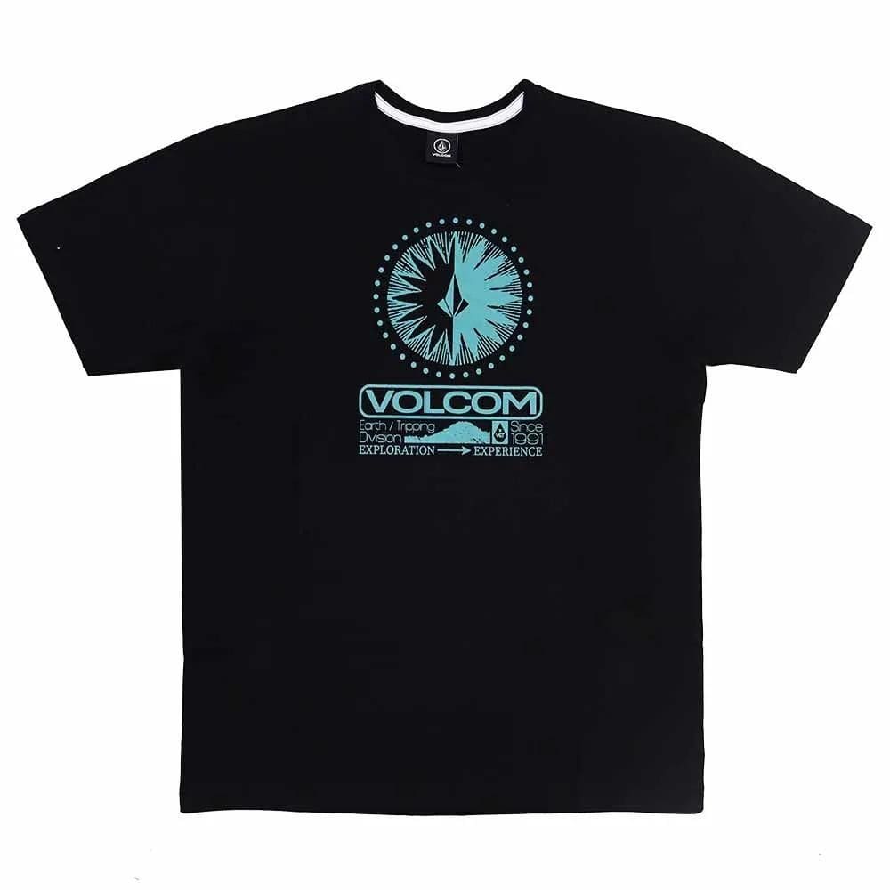 Camiseta Volcom Out There WT25 Masculina Preto