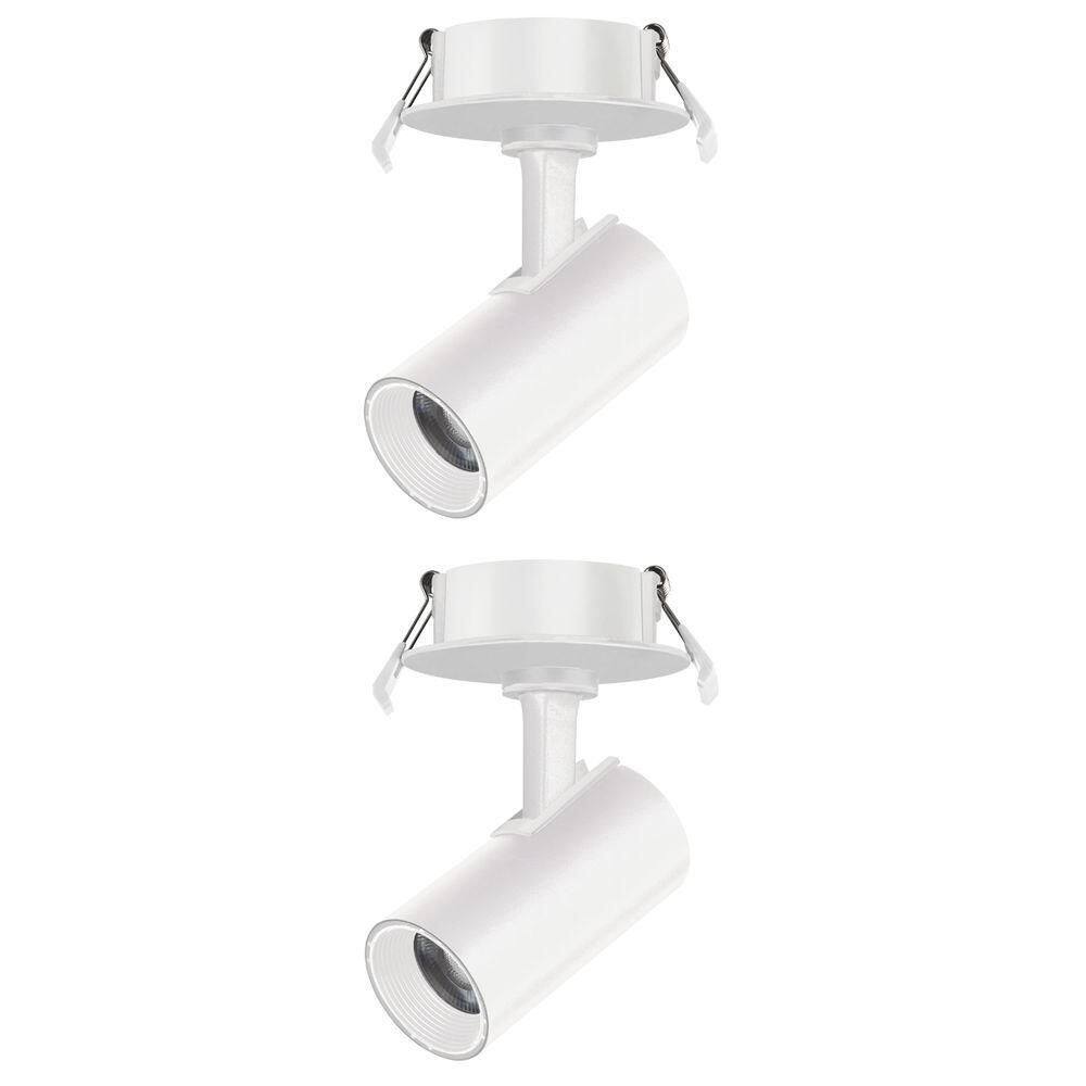 2 Spot Direcionável Embutir 7w Bivolt Branco 6500k Foxlux