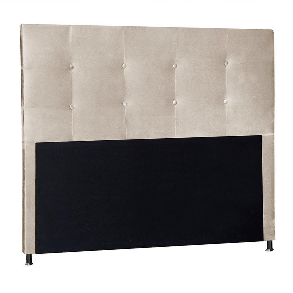 Cabeceira Berlim 1,95 Cm Cama Box King Size Suede Bege