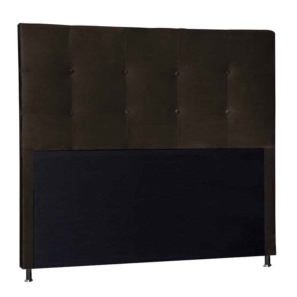 Cabeceira Berlim 90 Cm Cama Box Solteiro Corino Marrom