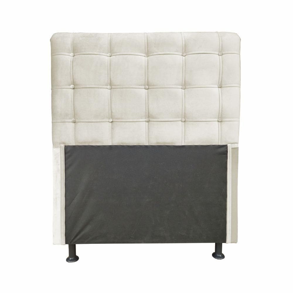 Cabeceira Dama 1,00 Cm Cama Box Solteiro Suede Bege