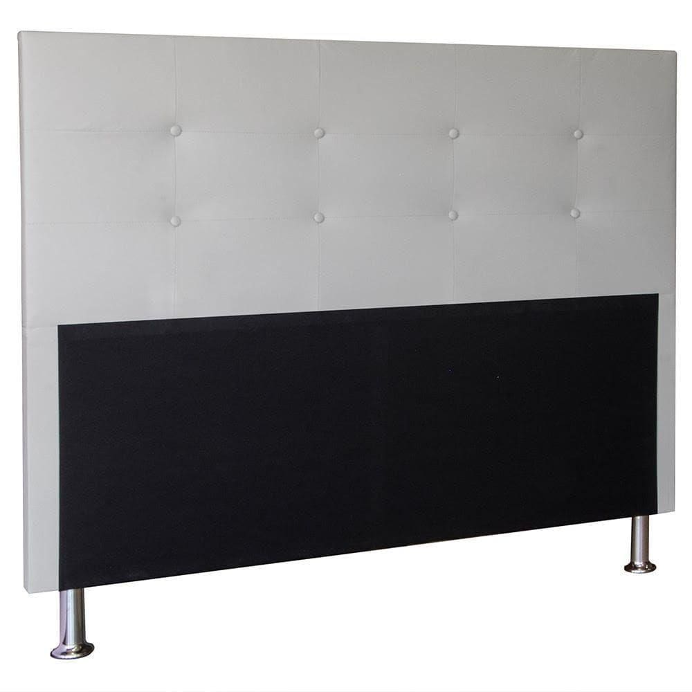 Cabeceira Berlim 90 Cm Cama Box Solteiro Corino Branco