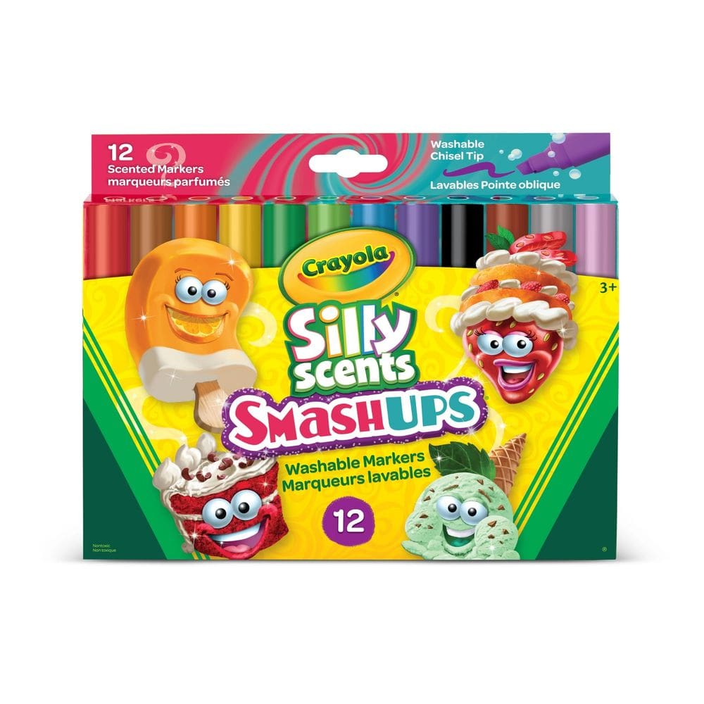 Crayola Canetinhas Laváveis ??Perfumadas SmashUps 12 cores