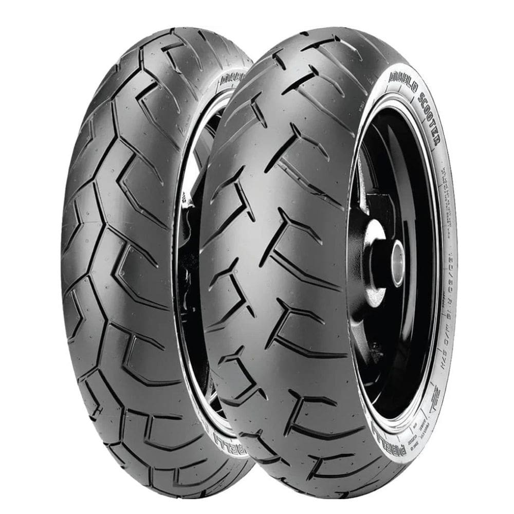 Par Pneu 110/70-13 48P + 130/70-13 63P Uso Sem Camara Pirelli Diablo Scooter Nmax 160
