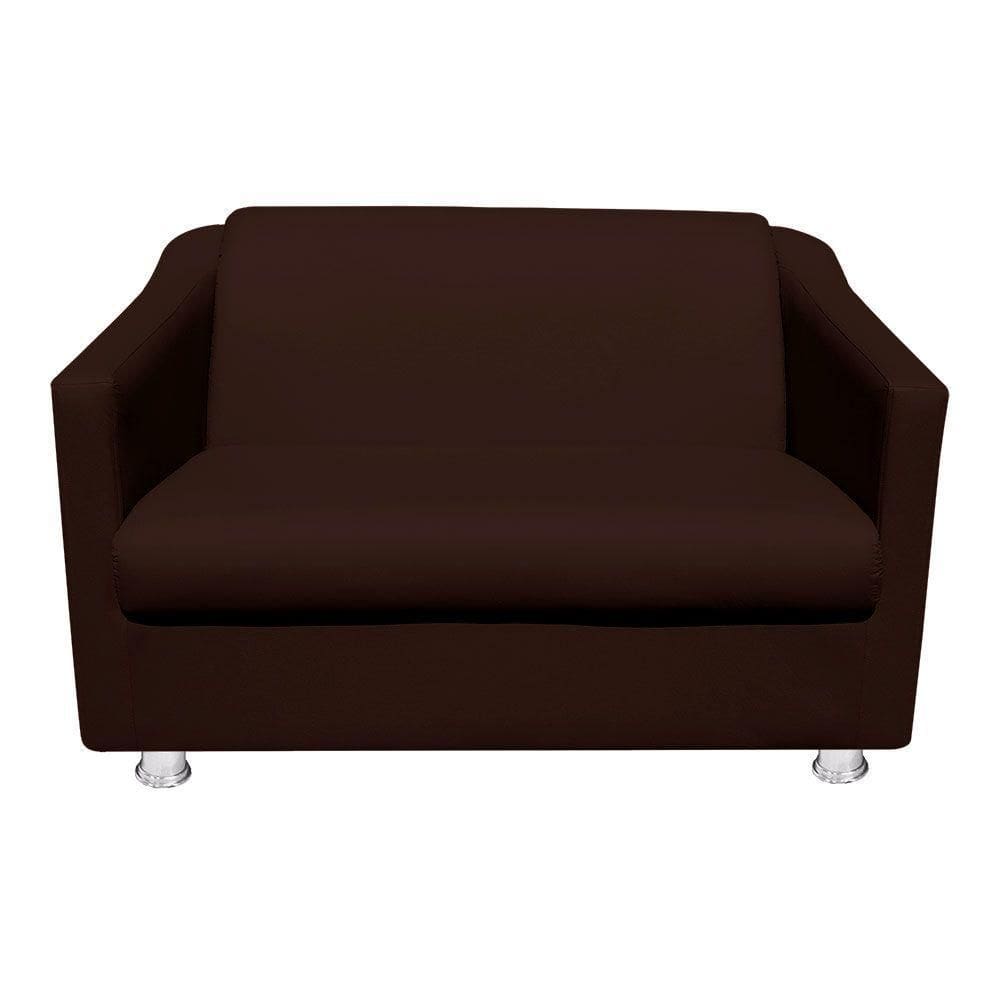 Namoradeira Tilla Decorativa 2 Lugares Corino Marrom