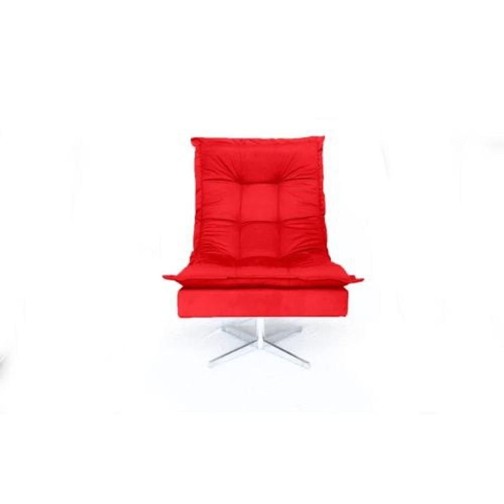 Poltrona Decorativa Nilla Chaise Tecido Liso