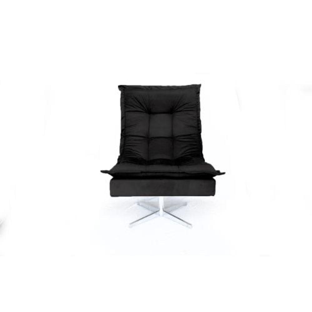 Poltrona Decorativa Nilla Chaise Tecido Liso