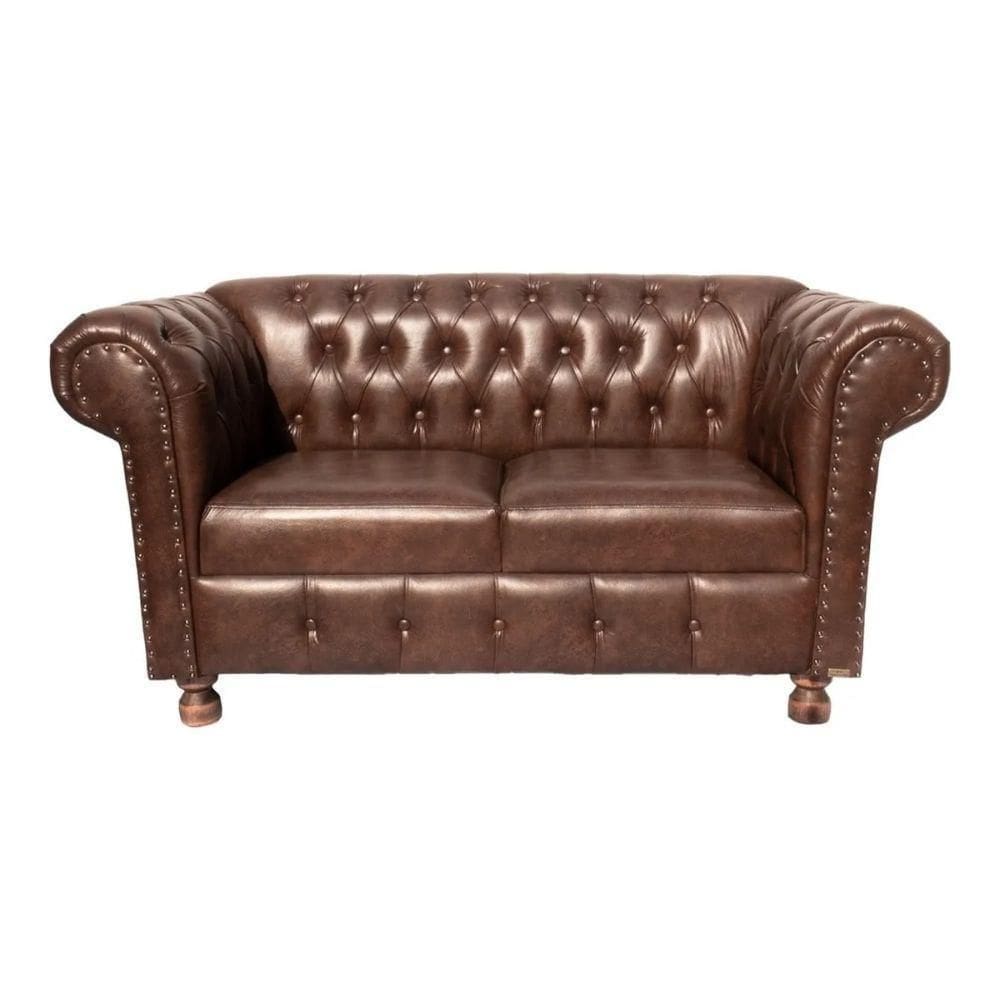 Sofá 2 Lugares Namoradeira Chesterfield Duque