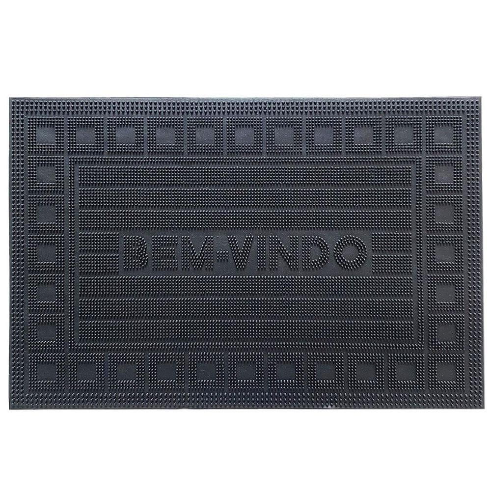 Capacho De Borracha Tapete De Porta Entrada 60X40Cm Uzoo