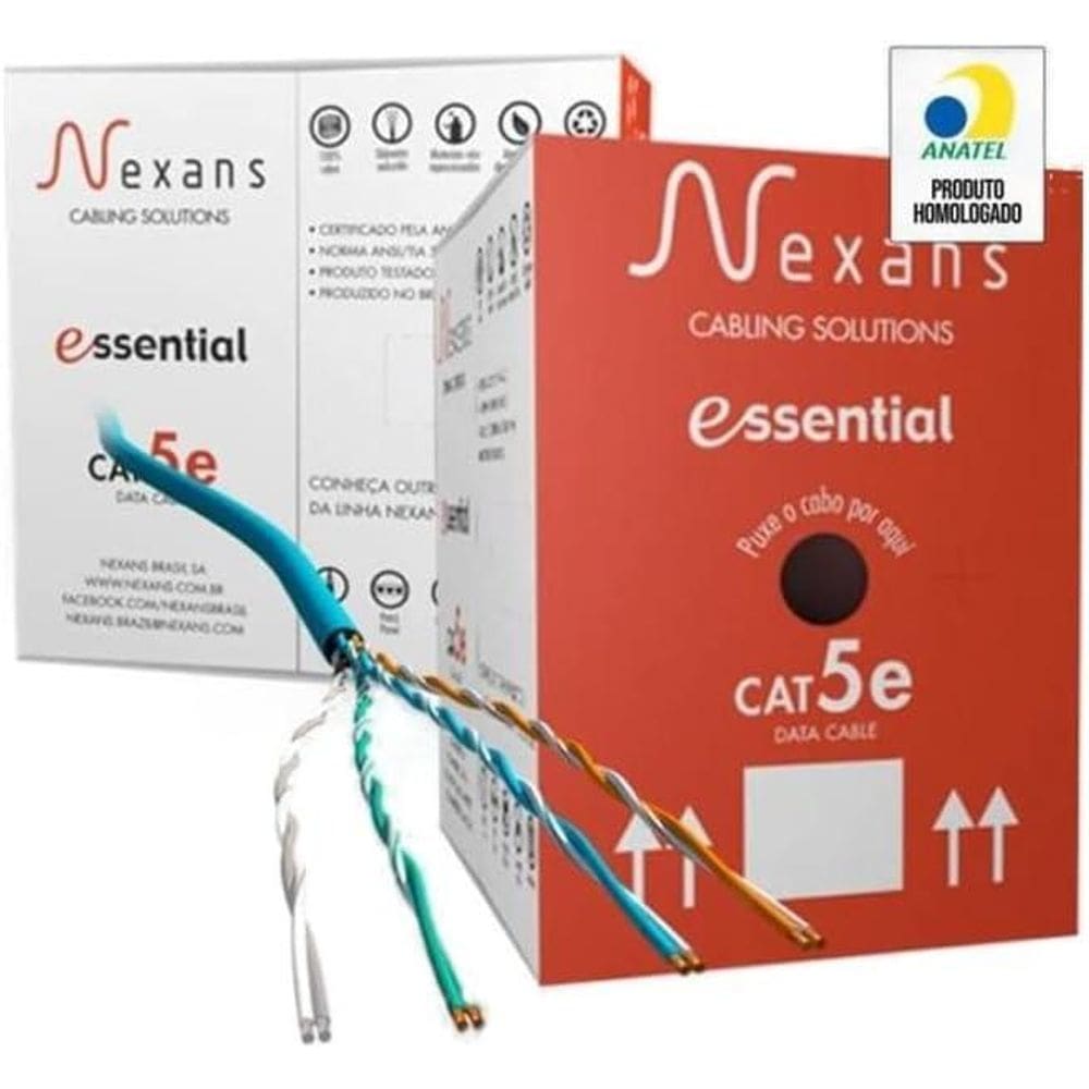 Cabo De Rede Nexans Cat5e Azul Cx