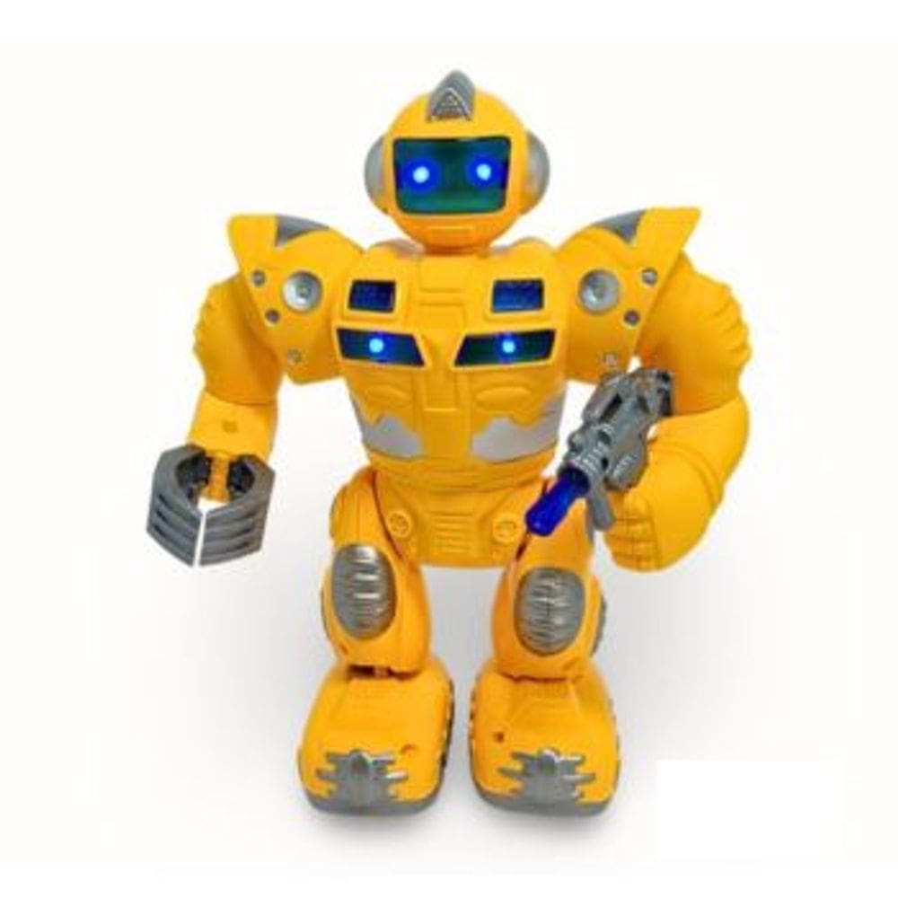 Robo Solar DM Toys com Movimento Som e Luz Brinquedo Infantil Recreativo