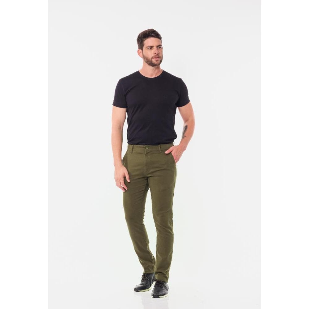 Calça Sarja 7898 Verde [F075]