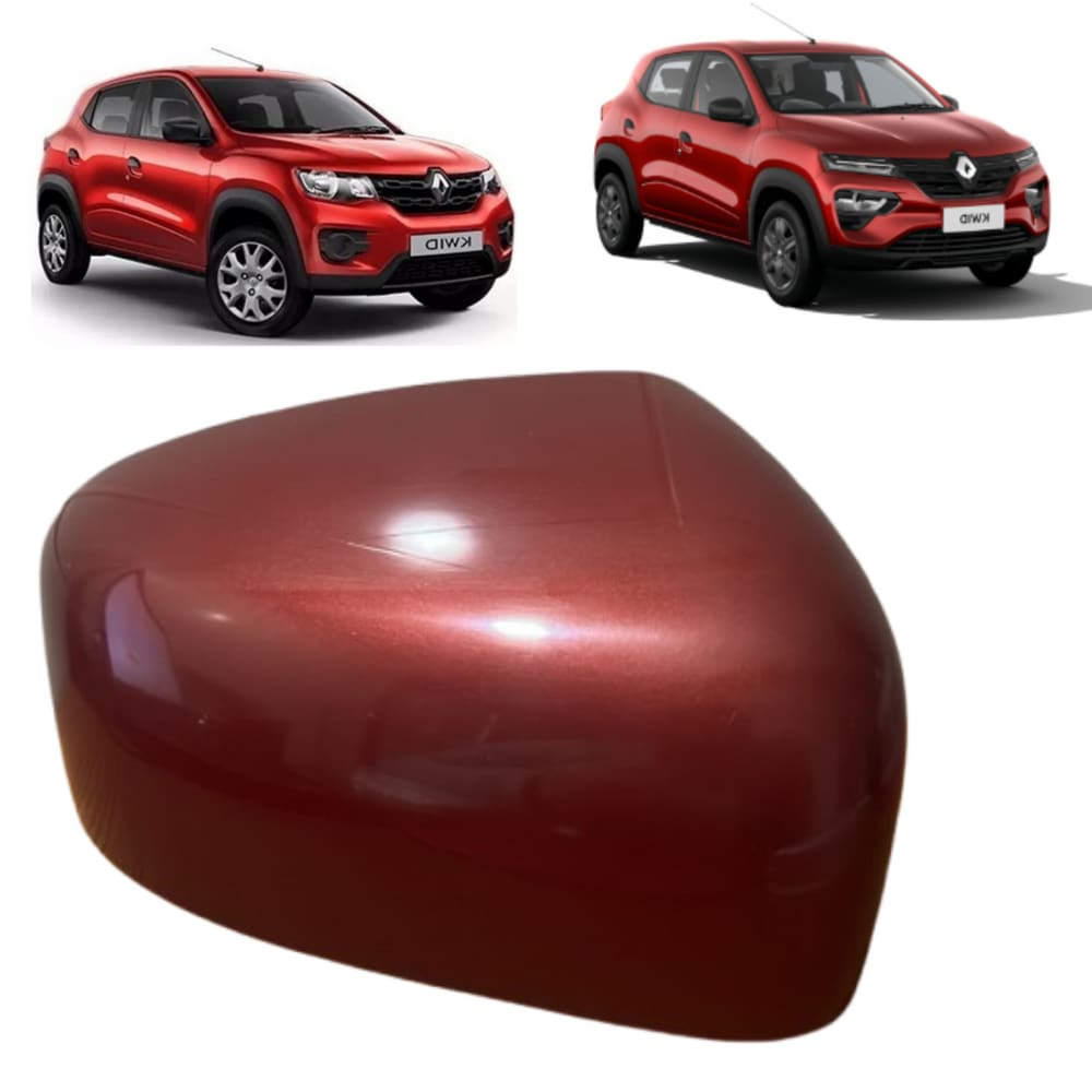 Capa Retrovisor Kwid Vermelho Fogo Direito
