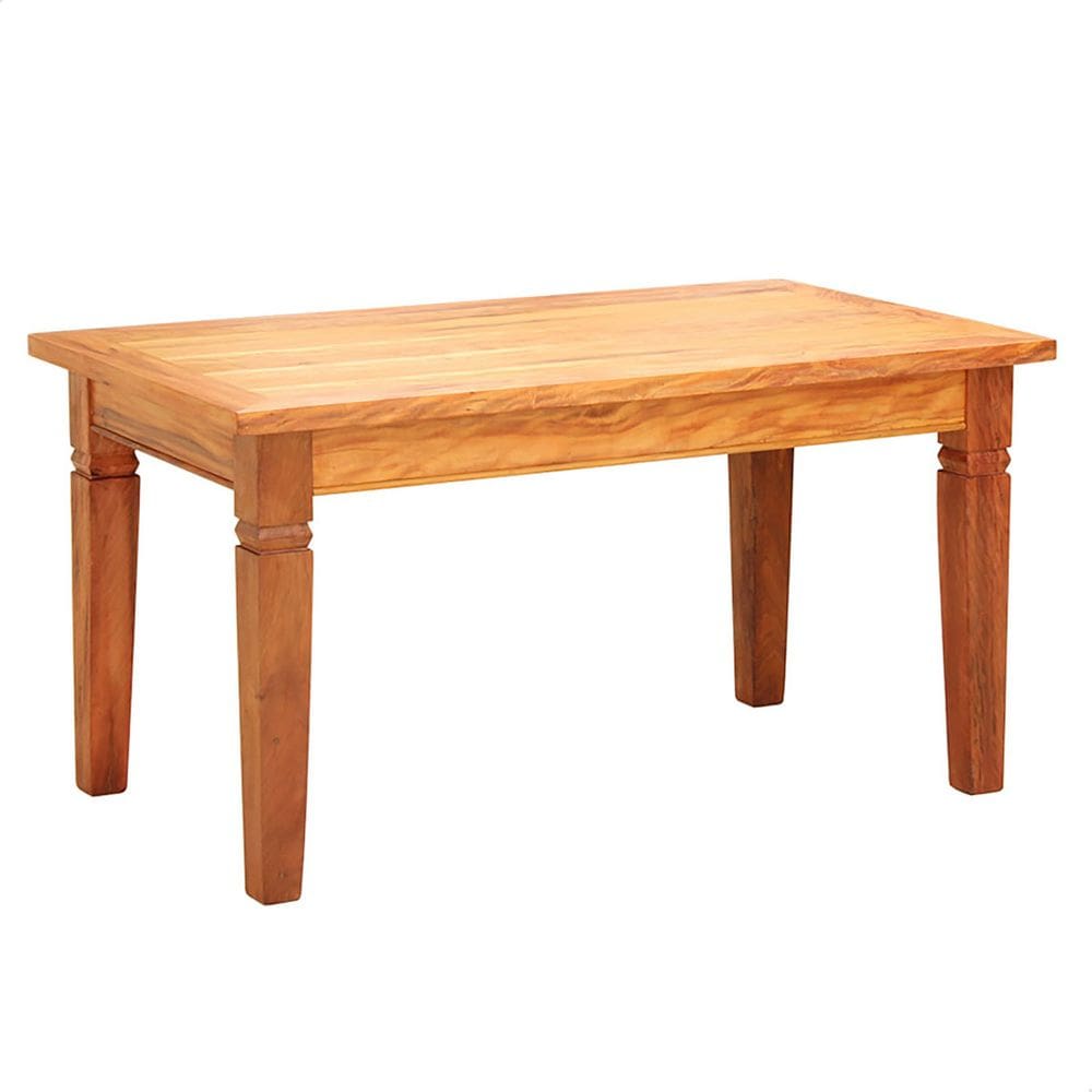Mesa de Jantar 1,6 M Madeira Maciça Natural