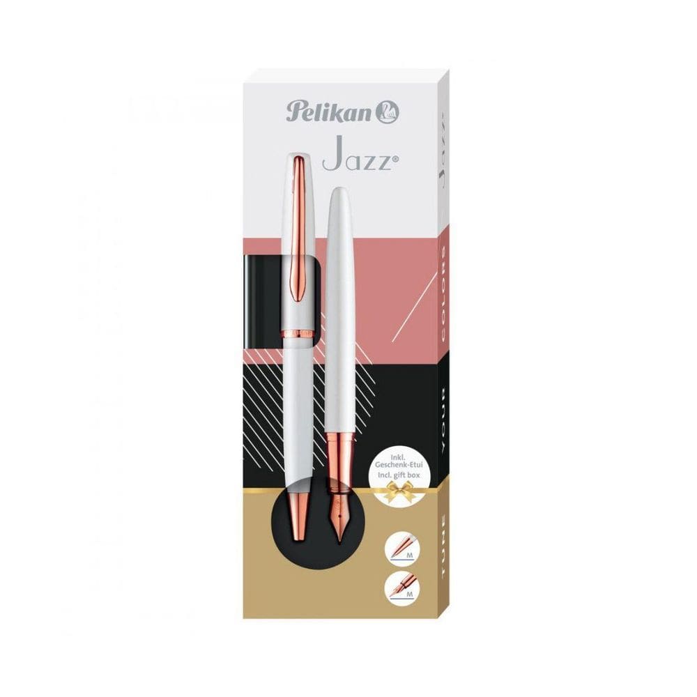 Estojo Jazz Noble Elegance Tinteiro E Esferografica Pearl