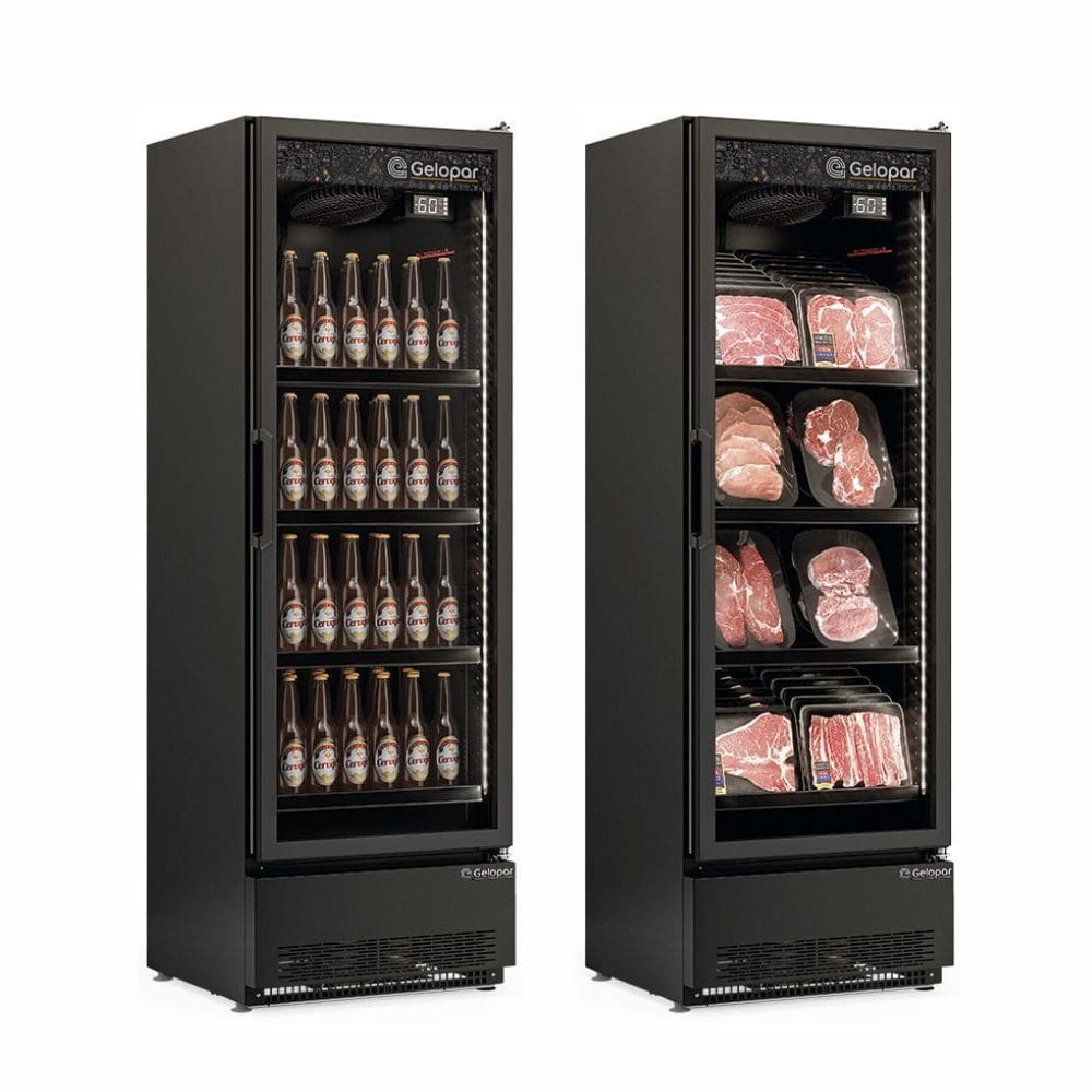Cervejeira Vertical 1 Porta 445L GCBC45CB All Black Gelopar 220V
