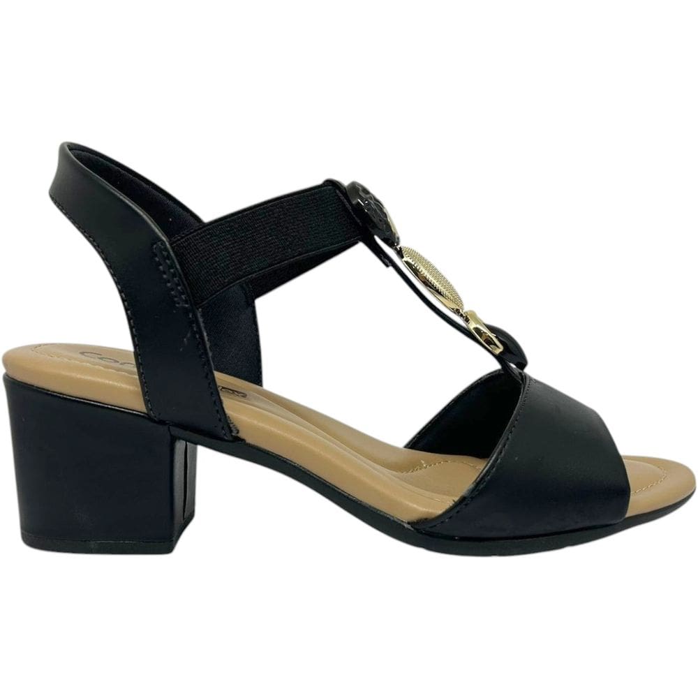 Sandália Feminina Casual Dia a Dia Passeio Trabalho Salto Médio Ultra Conforto Comfortflex 2557403