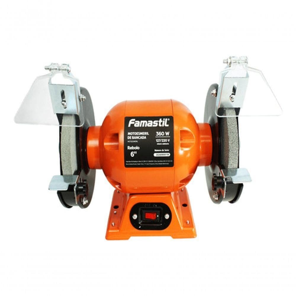 Moto Esmeril De Bancada 6 360w Monofásico Bivolt Famastil
