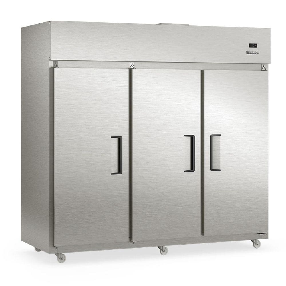 Refrigerador 3 Portas 2181L GRCR3P Inox Gelopar 220V
