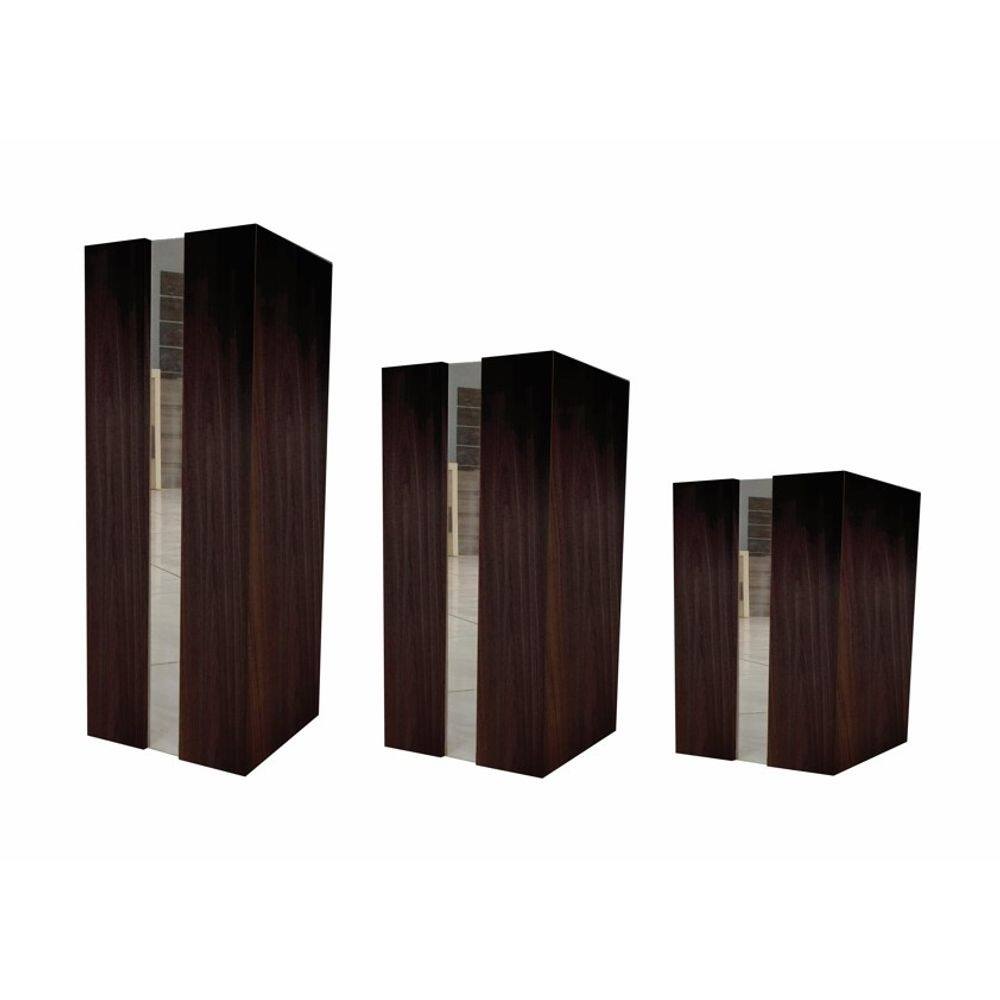 Kit Cachepo Vaso Decorativo Para Plantas Com Espelho