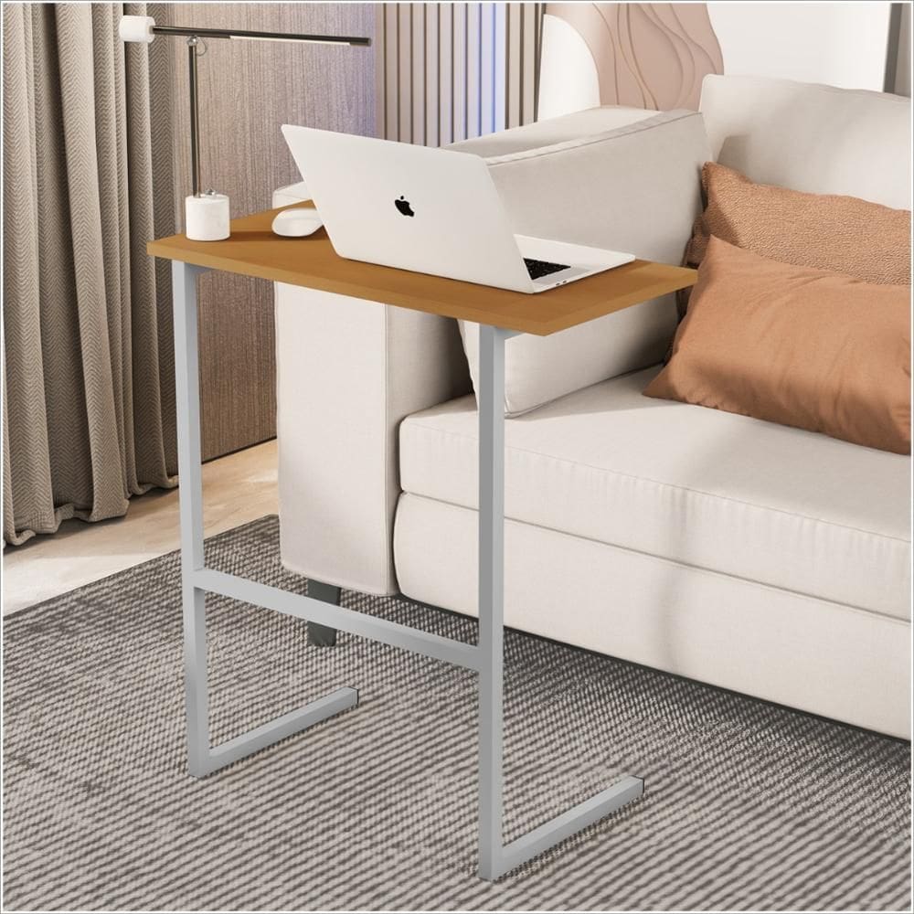 Mesa P/Notebook Troy MDP Nature Pés Ferro Cinza