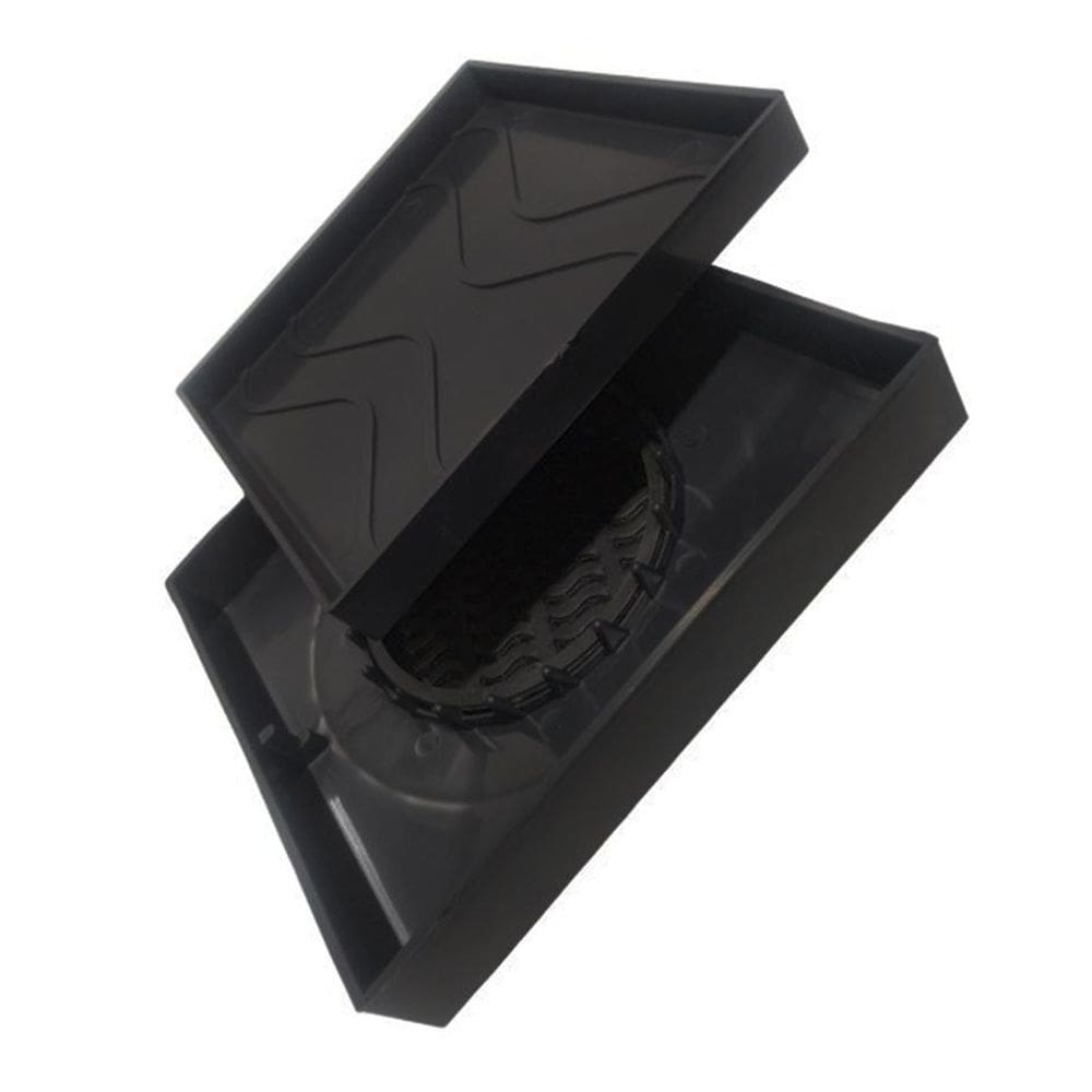 Ralo Oculto 15X15 Invisivel Para Piso Porcelanato Preto