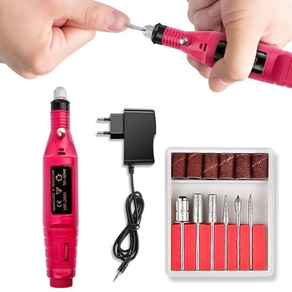 Lixadeira Unha Lixa Elétrica Profissional Bloco Motor Bivolt