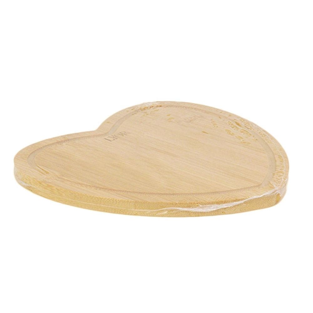 Bandeja de Bambu 17x17cm Coração