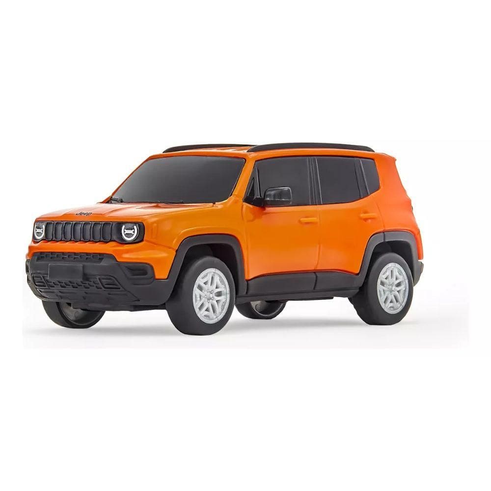 Carrinho Jeep Renegade Laranja 1/30 com Chaveiro - Usual