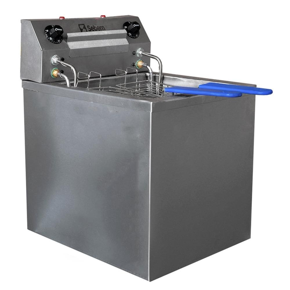 Fritadeira Elétrica de Mesa Sebem 15 Litros 8000W 2 Cestos 220V SFM15-10000