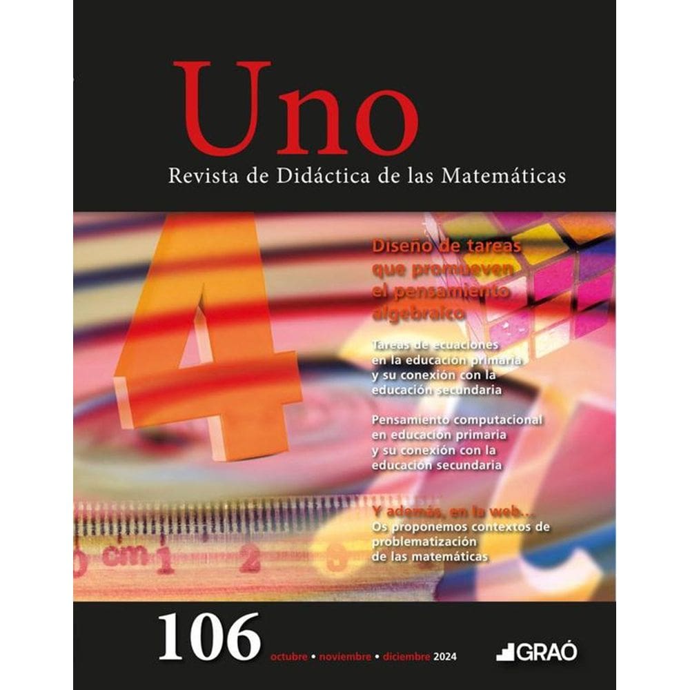 Diseño de tareas que promueven el pensamiento algebraico - Uno – núm. 106 - Espanhol