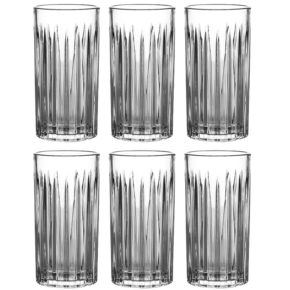 Jogo de 6 Copos Alto em Cristal Ecológico Soho 390ml - L`Hermitage