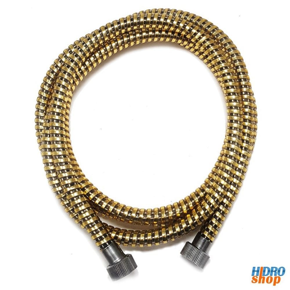 Mangueira Espiral PVC Dourado 2,2 metros para Chuveiro Elétrico Cardal - PR516D225