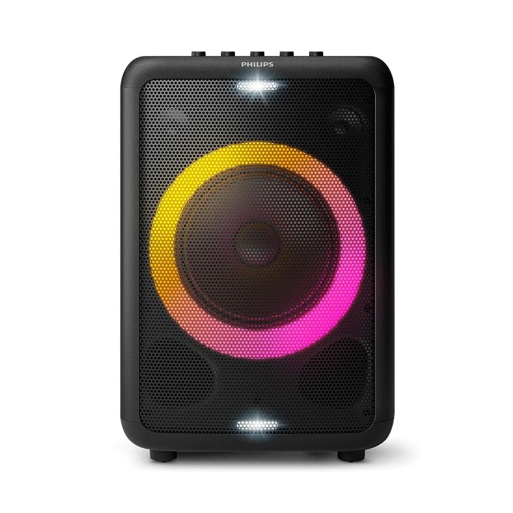 Caixa de Som Bluetooth Philips Party Speaker TAX3208, Potência 800W, com Luzes e Bateria Recarregável