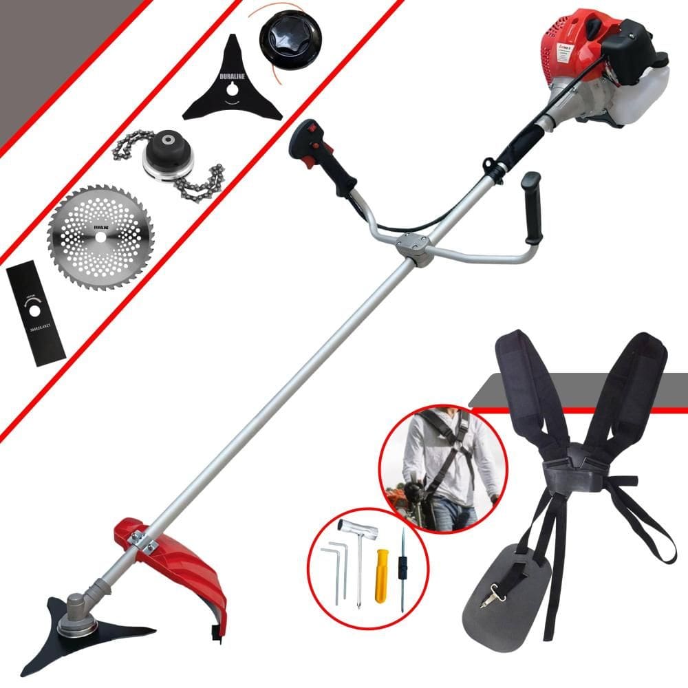 Roçadeira Profissional Anmax CG430P À Gasolina 2T 43cc 2HP 5 Em 1 Com Carretel e Lâmina 2 Pontas + EXTRA Lâmina 3 Pontas + Lâmina 40 Dentes + Trimmer