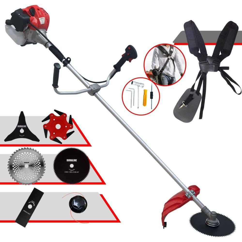 Roçadeira Multifuncional Completa Anmax CG430P-TB À Gasolina 2T 43cc 2HP Alta Rotação Ideal Para Todos os Tipos de Trabalhos Com 6 Opções de Cortes