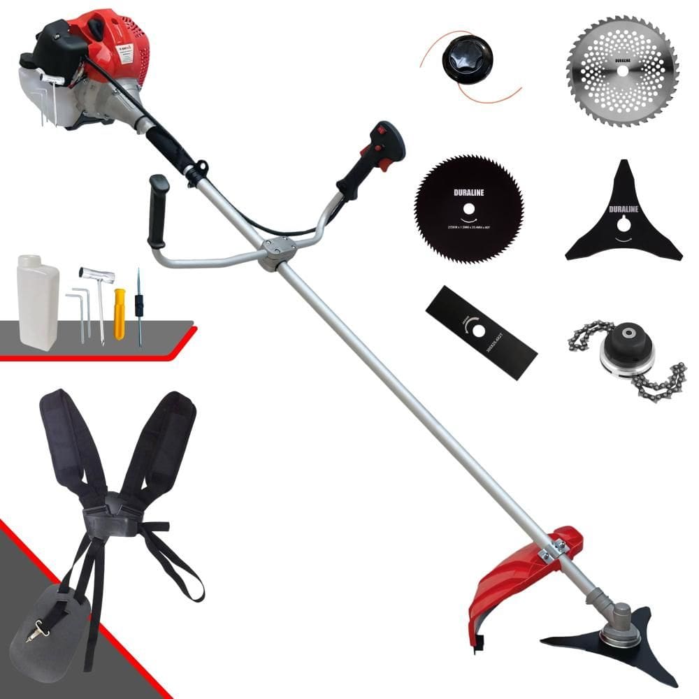 Roçadeira Completa À Gasolina Anmax CG430P Motor 2 Tempos 43cc 2HP Alta Performance Roçadeira Com Carretel de Nylon e Kit Com 5 Opções de Corte