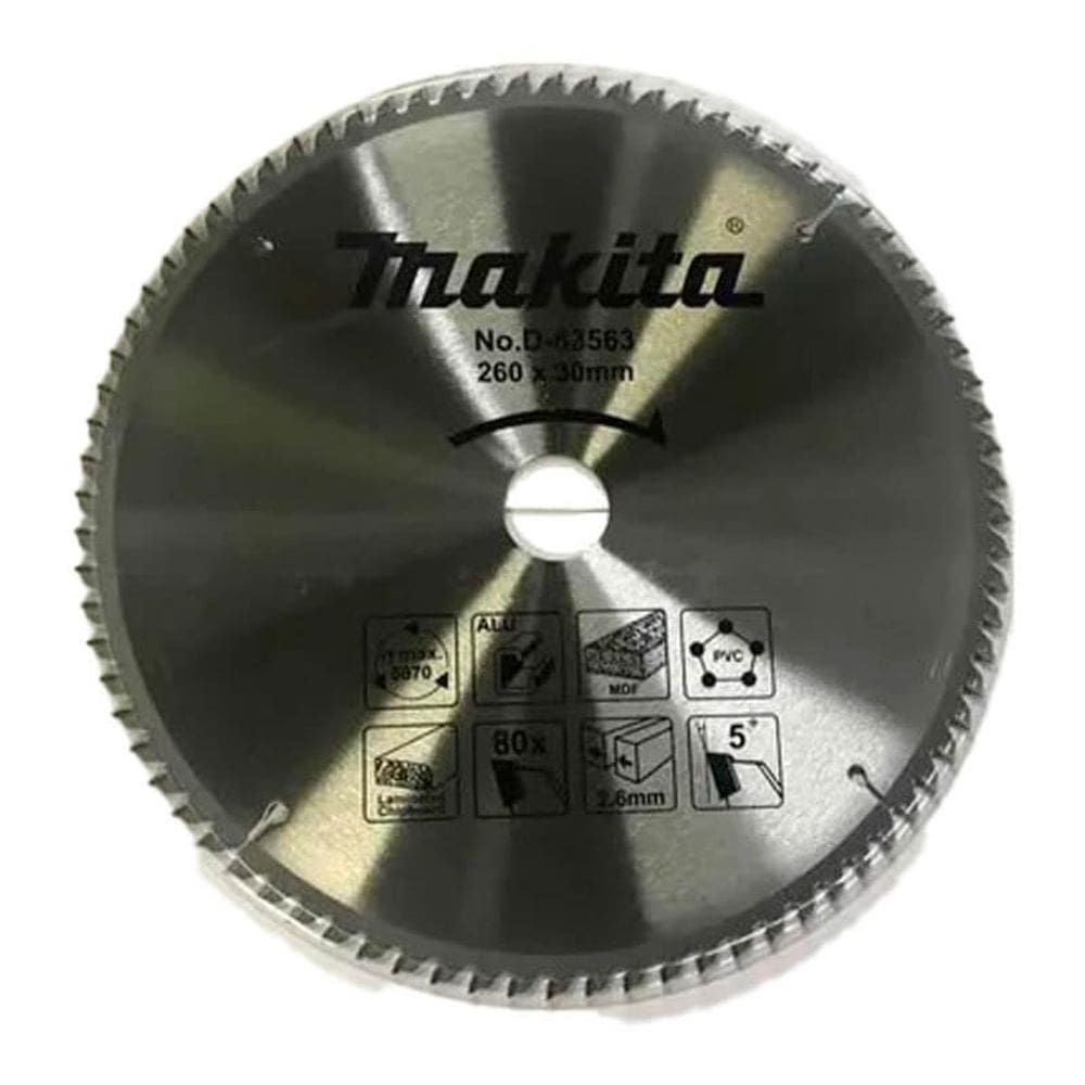 Lamina De Serra Tct 260Mm X 30Mm X 80T Makita D-63563