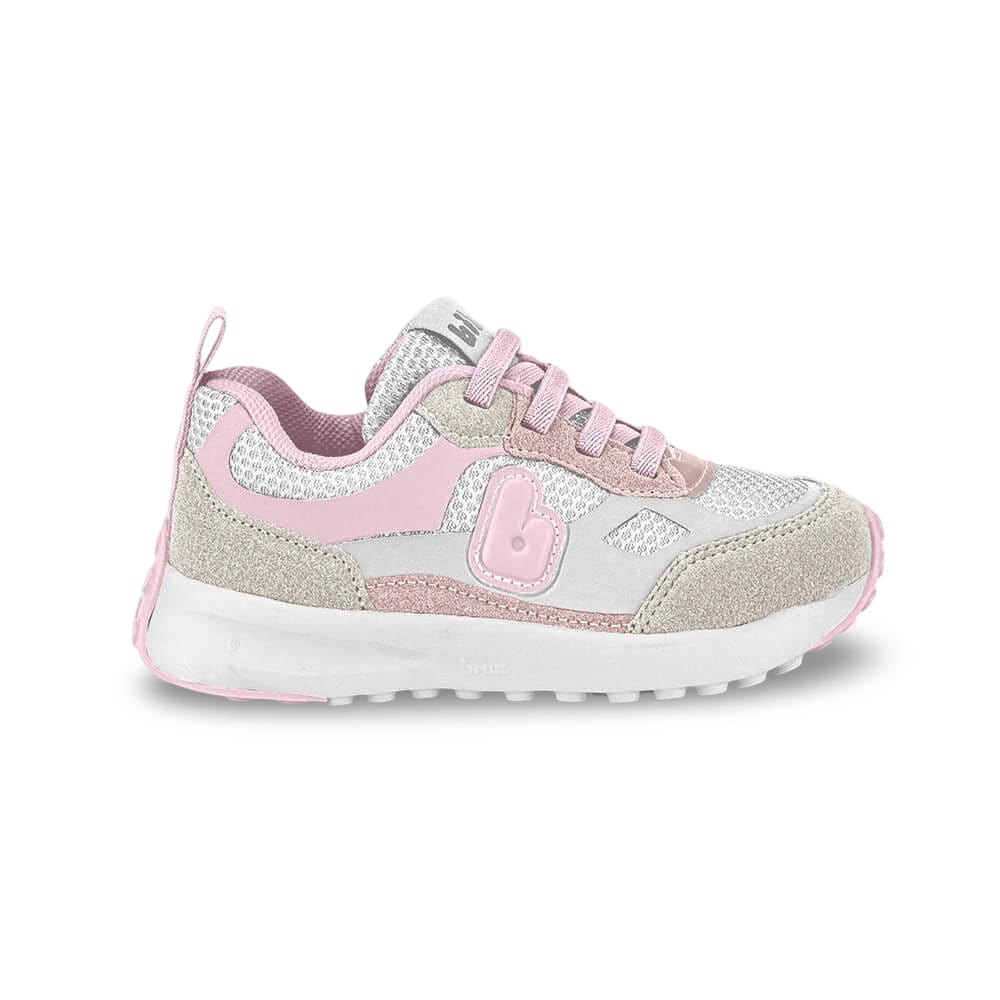 Tênis Infantil Menina Bibi Jogging Branco Rosa