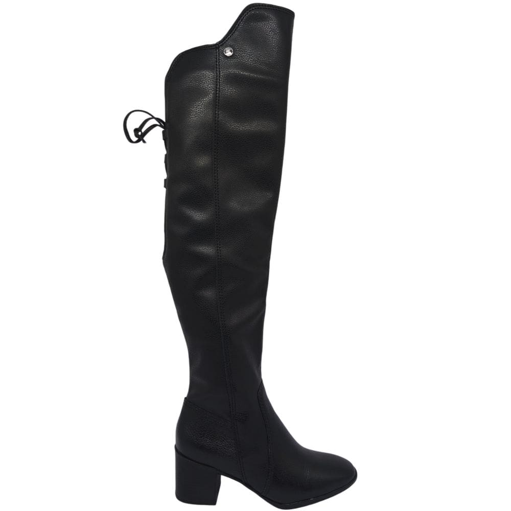 Bota Feminina Over The Knee Couro Salto Grosso Bico Redondo Bottero 347805