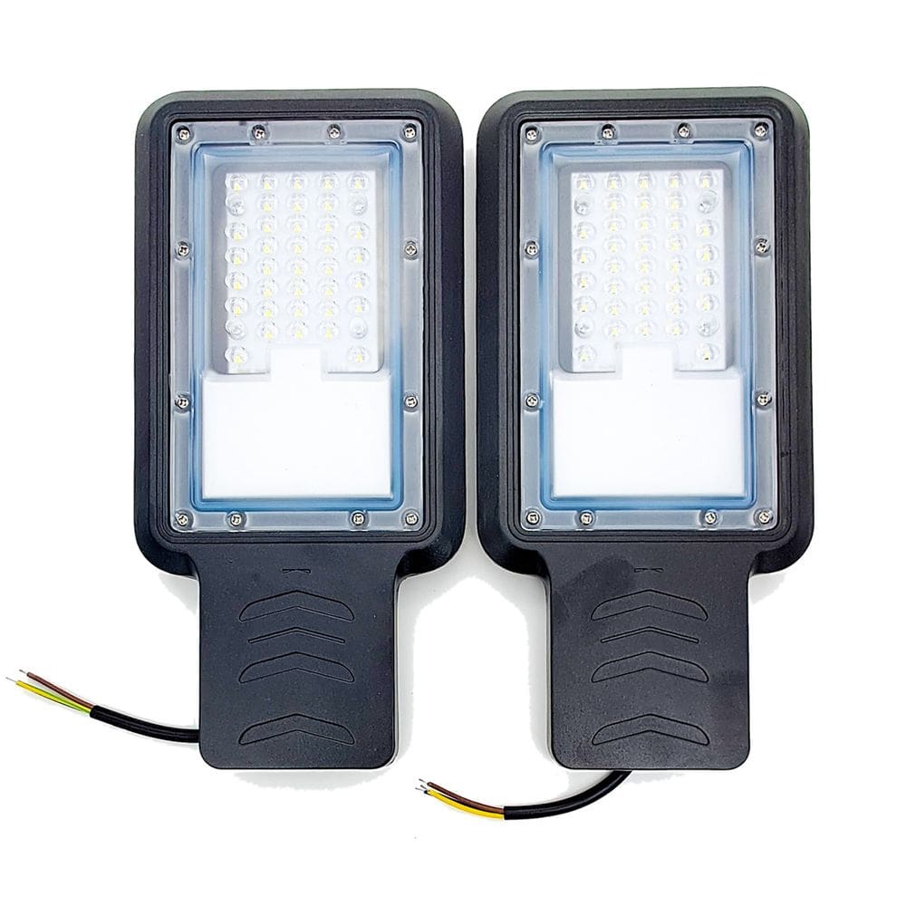 2x Luminária Led Para Poste 100w Iluminação Publica 6000k