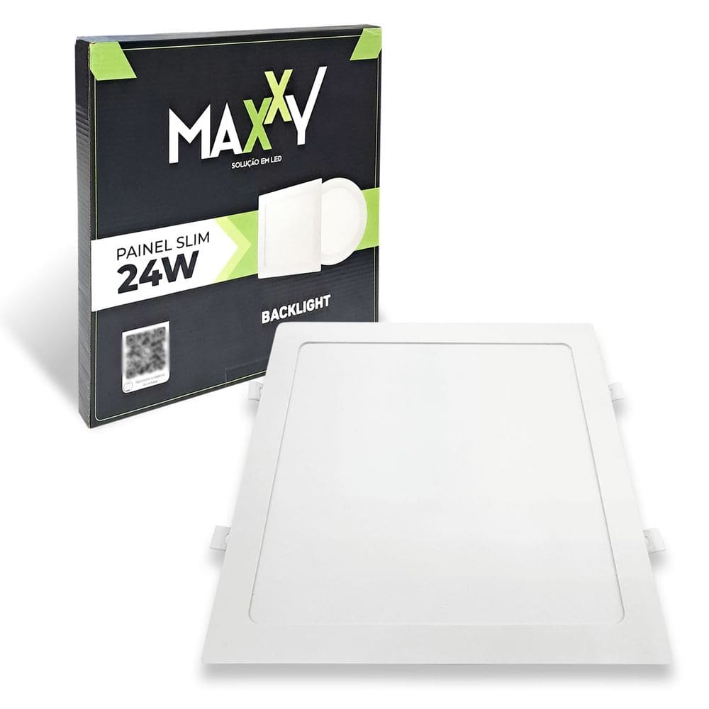 Painel Plafon Led 24w Quadrado Embutir Branca Neutra 4000k