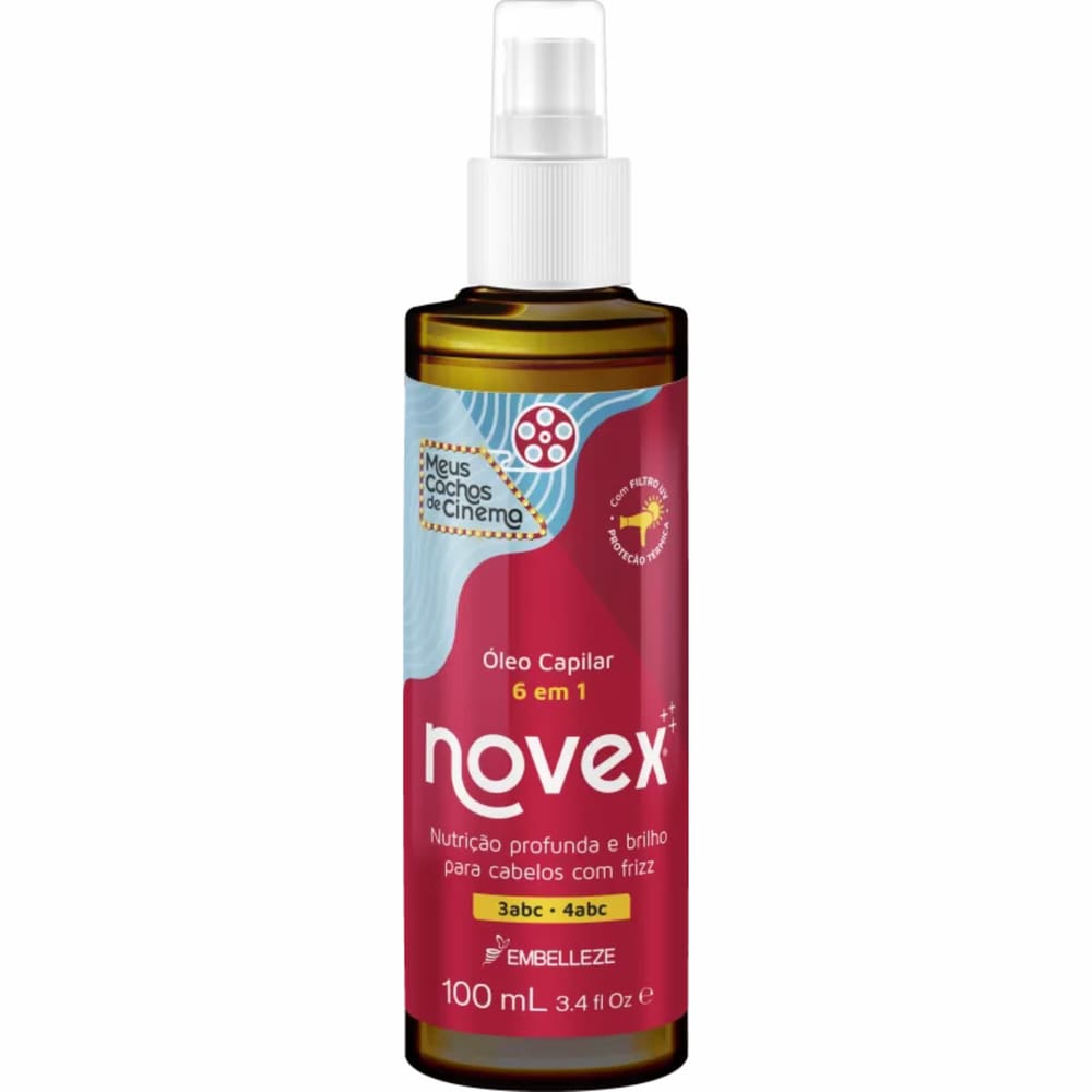 Óleo Capilar Novex Meus Cachos de Cinema 6 em 1 100ml