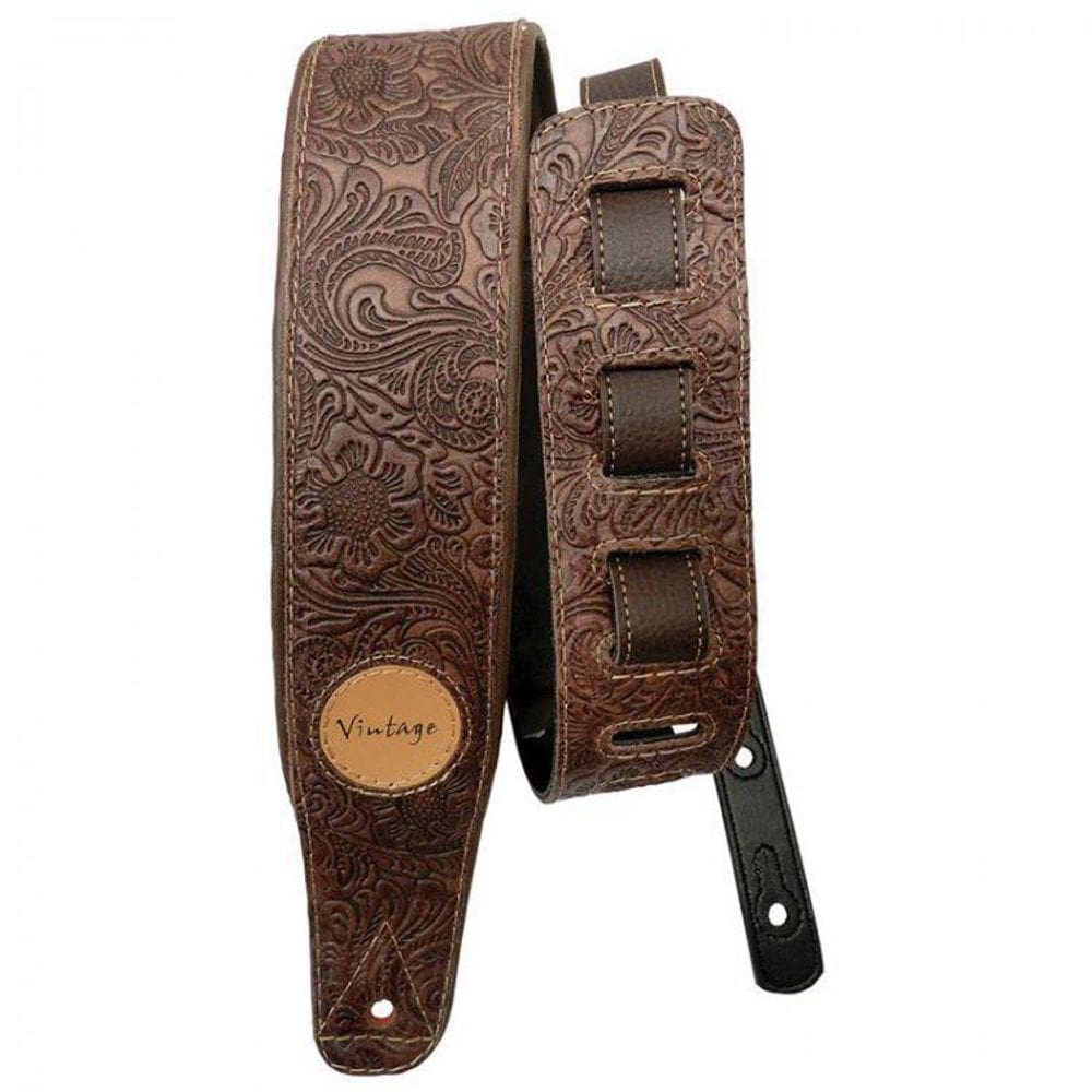 Correia Custom Shop Couro Floral Café Estofada 1,10-1,45m