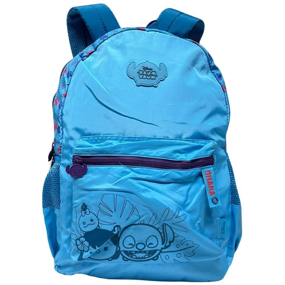 Mochila De Costas Nylon Juvenil Stitch Disney - Clio Ts24632