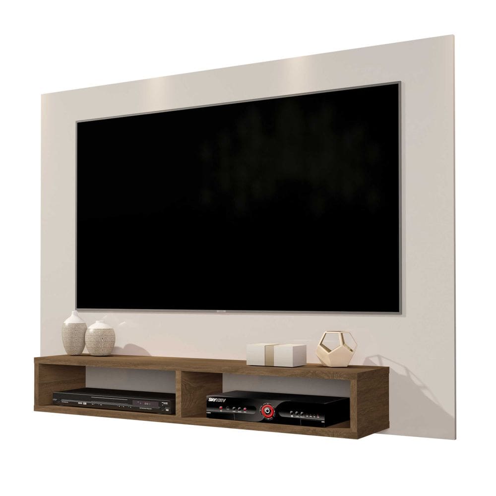 PAINEL IPANEMA OFF WHITE/FREIJO - Giga Moveis
